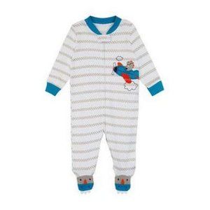 Koala Baby Baby Boys Airplane Footie – Gray